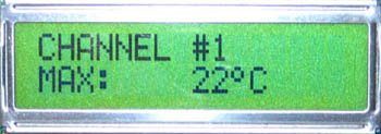 Индикатор термостата RS485
